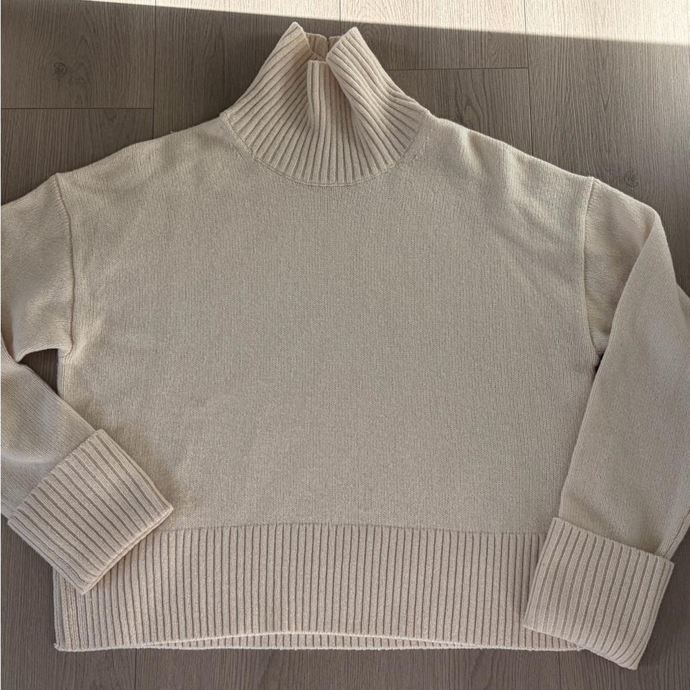 Arket Off-White Cowl Neck Sweater - Picture 2 of 10